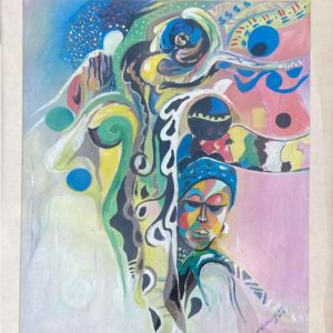 24 Abstract Laid Within a Brazilian frame with Perspect Blaazing