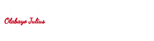 olabayo julius gallery white with red logo